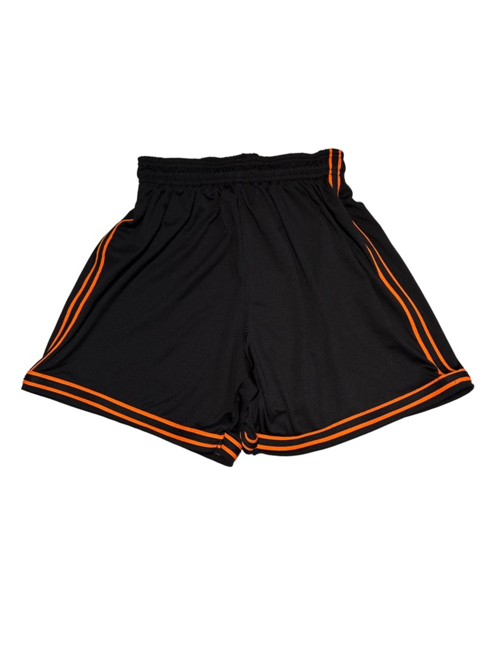 ATHLETIC | COTTON EDGE Black Orange Stripe Soccercore Sporty Shorts